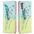 Miniatyrbillede 1 af 2: Wonderland Motorola Moto G51 5G flip etui - Fjer Green