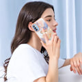 Pikkukuva 2 / 2: Marble Patterned Suojakuori With Ring Holder For Motorola Moto G41 / G31 - Milky Way Marble White Multicolor