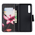 Miniatyrbillede 2 af 2: Huawei P30 mønstret læder flip etui - Blomster Purple