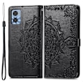 Miniatyrbillede 1 af 2: Mandala Motorola Moto E22 / E22i Flip Etui - Sort Black