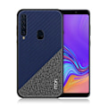 Miniatyrbild 1 av 2: Samsung Galaxy A9 (2018) MOFI hybrid plast mobilskal med halkfri tvåfärgad yta - Blå Blå