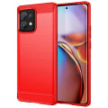 Pikkukuva 1 / 6: Carbon Flex Suojakotelo Motorola Moto X40 / X40 Pro / Edge Plus (2023) - Punainen Red