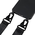 Miniatyrbillede 4 af 5: Tyndt TPU-etui med mat finish og justerbar rem til Samsung Galaxy S22 Plus - Sort Black