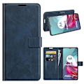 Miniatyrbillede 1 af 2: Wallet-style Læder Etui til Motorola Moto G30 / G10 - Blå Blue