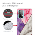 Miniatyrbillede 2 af 2: Marble design Samsung Galaxy A23 cover - Lilla / Rosa / Hvid / Grøn Multicolor