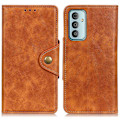 Miniatyrbillede 1 af 2: Alpha Samsung Galaxy M23 læder flip etui - Brun Brown