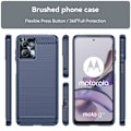 Miniatyrbillede 2 af 2: Carbon Flex Etui Motorola Moto G23 / G13 - Blå Blue