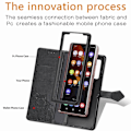 Miniatyrbillede 2 af 2: Mandala Samsung Galaxy Z Fold2 5G Flip Etui - Sort Black