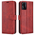 Pikkukuva 1 / 2: Lompakko Nahkakotelo For Motorola Moto E13 - Punainen Red