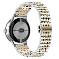 Miniatyrbillede 1 af 5: 7 perler urrem i rustfrit stål til Google Pixel Watch - Sølv / Guld Gold