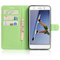 Miniatyrbillede 2 af 2: Stauning læder-etui til Huawei Y6 II - Grøn Green