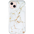 Miniatyrbillede 1 af 2: Marmor etui til iPhone 13 - Hvid White