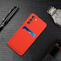 Pikkukuva 2 / 2: Card Holder Suojakuori For Samsung Galaxy S21 Plus - Punainen Red