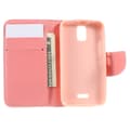 Miniatyrbilde 2 av 2: Moberg Huawei Y360 Lær Kortholder Etui - Hjerte Og Ring Multicolor