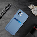 Pikkukuva 2 / 2: Card Holder Suojakuori For Xiaomi 11 Lite 5g Ne / Mi 11 Lite 5g / 11 Lite - Sininen Blue