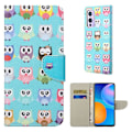 Miniatyrbillede 1 af 2: Wonderland OnePlus 9 Flip Etui - Søde Ugler Blue