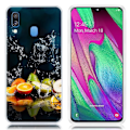 Pikkukuva 1 / 2: Deco Samsung Galaxy A40 kuoret - Hedelmät Multicolor