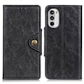 Pikkukuva 1 / 2: Alpha Motorola Moto G52 nahkainen läppäkotelo - Musta Black