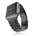 Miniatyrbillede 1 af 2: XINCUCO Apple Watch 42mm urrem i rustfri stål - Sort Black