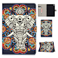 Miniatyrbillede 1 af 2: Samsung Galaxy Tab S5e mønster læder etui - Elefant Multicolor