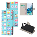 Pikkukuva 1 / 2: Wonderland Samsung Galaxy S20 flip kuoret - Useita Pöllöjä Multicolor