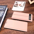 Pikkukuva 2 / 2: Sileä ja ohut premium-PU-nahkakotelo Google Pixel 6 Pro - Ruusukulta Pink