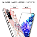 Miniatyrbild 2 av 2: Marmormotiv Samsung Galaxy S20 FE 5G / Samsung Galaxy S20 FE skal - Rosa Marmor / Blomma multifärg