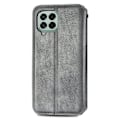 Miniatyrbild 2 av 2: Läder Samsung Galaxy M33 5G fodral med romb-design - Silver/Grå Silvergrå