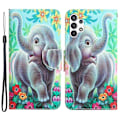 Pikkukuva 1 / 2: Wonderland Samsung Galaxy M32 5G / A32 5g Läppäkotelo - Elephant Multicolor