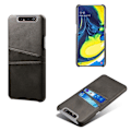 Miniatyrbillede 1 af 2: Dual Card Samsung Galaxy A80 cover - Sort Black