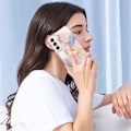 Pikkukuva 2 / 2: Marble Patterned Suojakuori With Ring Holder For Samsung Galaxy S22 Plus - Milky Way Marble White Multicolor
