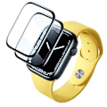 Miniatyrbild 1 av 2: 2Pcs BASEUS Apple Watch Series 8 (45mm) HD  clear screen protector - Black Svart