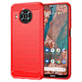 Pikkukuva 1 / 2: Carbon Flex Suojakotelo Nokia X10 / X20 - Punainen Red