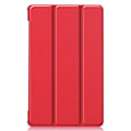 Miniatyrbillede 2 af 2: Tri-fold Leather stander etui til Lenovo Tab M8 (3. generation) - Rød Red