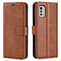 Pikkukuva 1 / 2: Lompakko Nahkakotelo For Nokia G60 - Vaalean Ruskea Brown