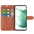 Miniatyrbillede 6 af 6: Klassisk Samsung Galaxy S23 Plus Flip Etui - Brun Brown