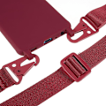 Miniatyrbillede 4 af 6: Tyndt TPU-etui med mat finish og justerbar strop til Samsung Galaxy A52s 5G / A52 5G / A52 - Rød Red