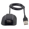 Pikkukuva 1 / 2: Kannettava USB-uros-naaras-kiinnityskaapeli Black