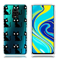 Miniatyrbild 1 av 2: Deco Xiaomi Redmi Note 9 Pro / Xiaomi Redmi Note 9S / Xiaomi Redmi Note 9 Pro Max skal - Katter Svart