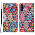 Pikkukuva 1 / 6: Wonderland Samsung Galaxy A24 4G Läppäkotelo - Rhombus / Totem Multicolor