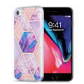 Miniatyrbillede 1 af 2: Marble design Apple Smartphone cover - Lilla / Pink / Hvid Purple