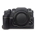 Miniatyrbillede 1 af 2: Fujifilm X-T4 læder halvkropsbetræk - Sort Black