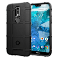 Miniatyrbillede 1 af 2: Rugged Shield Nokia 7.1 cover - Sort Black