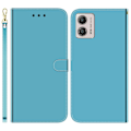 Miniatyrbillede 1 af 2: Mirror Motorola Moto G23 / G53 / G13 Flip Etui - Blå Blue