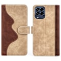 Miniatyrbillede 1 af 2: To Farvet Læder Flip Case til Samsung Galaxy M33 5g - Gul Yellow