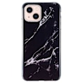 Miniatyrbillede 1 af 2: Marmor etui til iPhone 14 - Sort Black