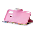 Pikkukuva 2 / 2: Wonderland Samsung Galaxy A40 flip kotelot - Värjätty Puu Multicolor