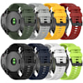 Miniatyrbillede 2 af 2: Garmin Forerunner 955 / 945 / 935 / Descent G1 silikone urrem - Sort Black