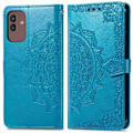 Miniatyrbild 1 av 2: Mandala läder Samsung Galaxy M13 5G fodral - Blå Blå