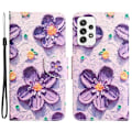 Miniatyrbillede 1 af 2: Wonderland Samsung Galaxy A33 5G Flip Etui - Lilla Blomst Purple